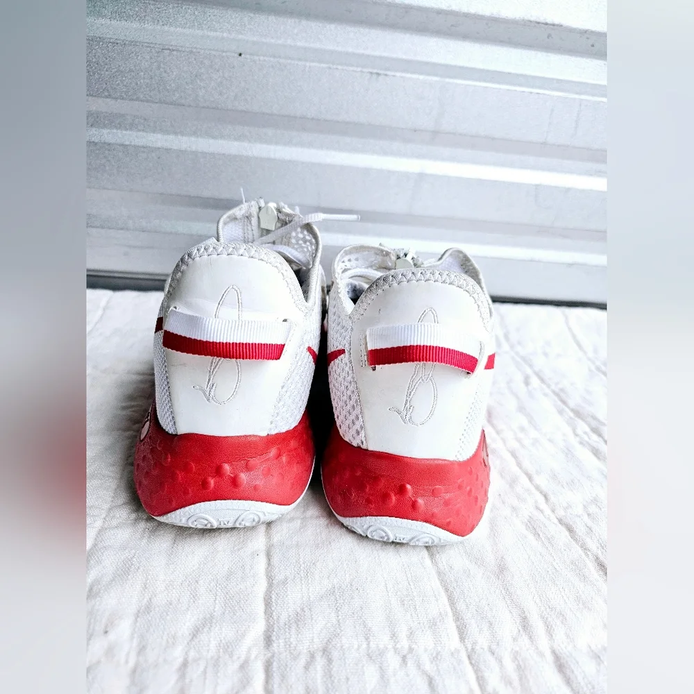 NIKE PG 4 TB PAUL GEORGE TEAM BASKETBALL WHITE RED Men:Sz 7.5 Women:Sz 9 - Picture 7 of 7